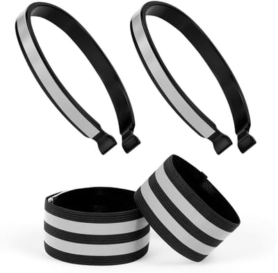 Dailygoods- Fietsbroekclips Reflecterend - Universele Fietsclips - Veiligheidsenkelbanden - Lichtgewicht - Duurzaam - Eenvoudig te gebruiken - Reflecterende Enkelband