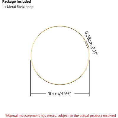 1/10 stuks Handgemaakte 5-40cm Windgong Goud Metaal Macramé Hangende Decoratie Hoepel Ringen Deco Dromenvangers DIY Knutselen Bruiloft Huis 1pcs