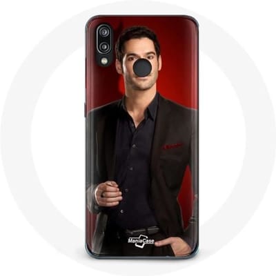 Coque - Huawei - P20 Lite - Rouge - Souple - Lucifer Morningstar
