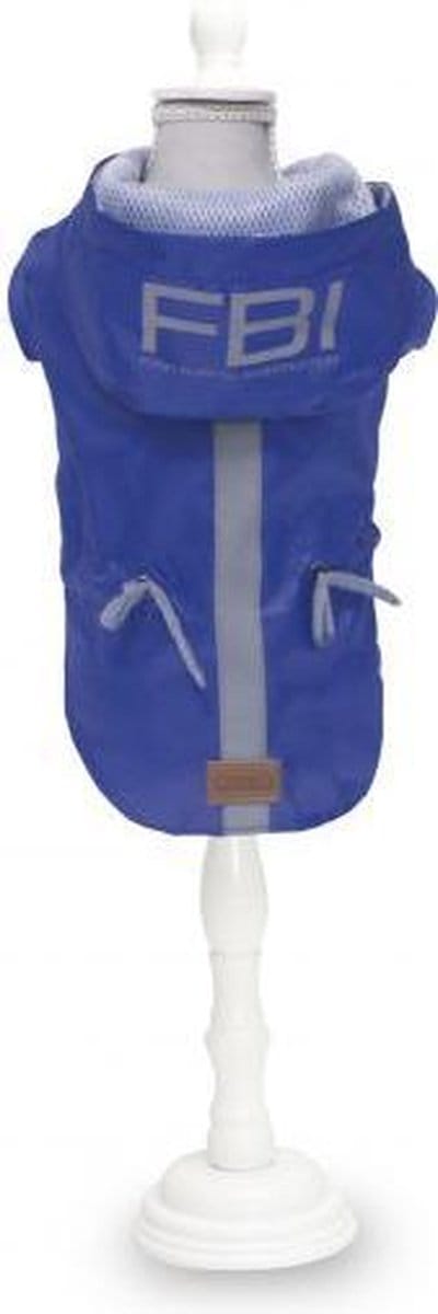 Croci - Hondenjas Regenjas - Vancouver FBI waterproof Blauw - 20 cm