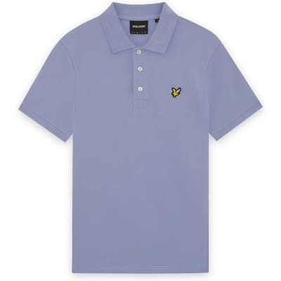 Lyle and Scott Poloshirt Bubble Blauw - Maat S - Heren
