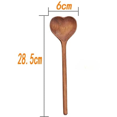 Japans Servies Houten Liefdevol Hart Lepel Keuken Dessert Koffielepel Roeren Kookgerei brown