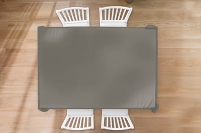 Tafelkleed - Tafellaken - 200x130 cm - Grijs - Kleuren - Effen - Binnen en Buiten