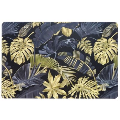 Unique Living Placemat - 1x - blad motief - 44 x 28 cm - tafeldecoratie onderlegger