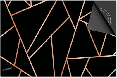 Inductie beschermer 60x60 - afdekplaat inductie mat - Dietrix Kookplaat beschermer - Exclusief - Hexagon - Moza?ek?ek Brons Koper