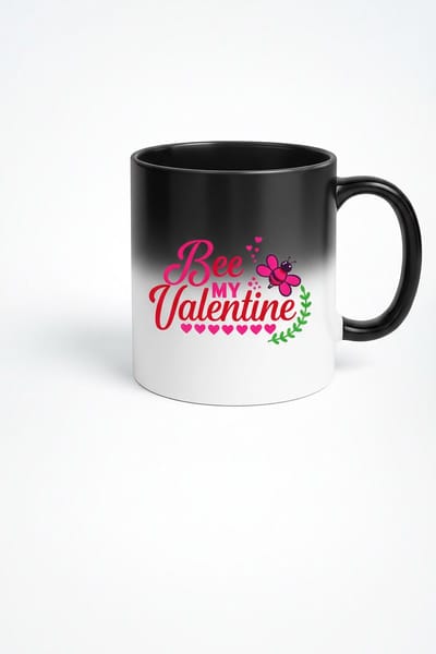 Magische "Bee My Valentine" Warmtegevoelige Mok - Perfect Valentijn Cadeau
