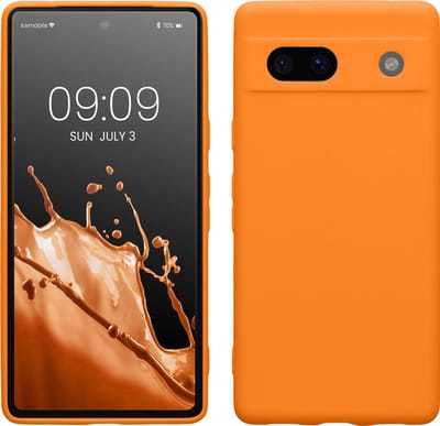 kwmobile telefoonhoesje geschikt voor Google Pixel 7a - Hoesje voor smartphone - Precisie camera uitsnede - In fruitig oranje