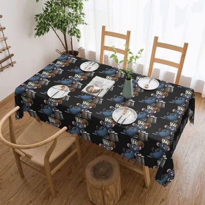 Remy Ratatouille Pak Aangepaste Rechthoekige Tafelkleed Waterdichte Tafelhoes voor Eetgelegenheden Tafelkleed 137x183cm