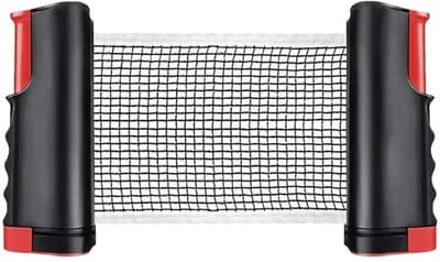 Dailygoods- Tafeltennistafel Intrekbaar - Draagbaar Pingpongnet - Klembeugel voor Tafel - Flexibel Gebruik - Eenvoudig te Installeren - Voor Tafel met Dikte tot 5 cm