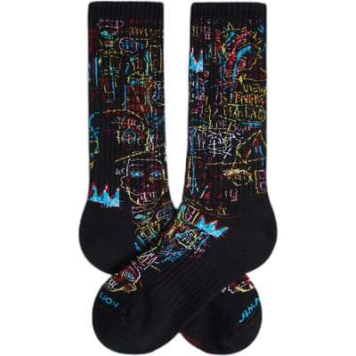 Jimmy Lion unisex sokken athletic basquiat kings of Egypt zwart (Basquiat)
