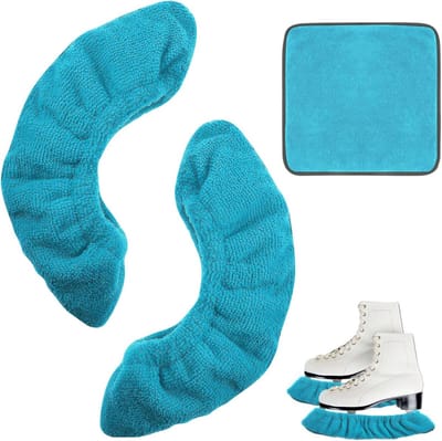 Schaatsbeschermers - Schaatskousen - Schaatsen Beschermen - Met Handdoek - One Size - Blauw