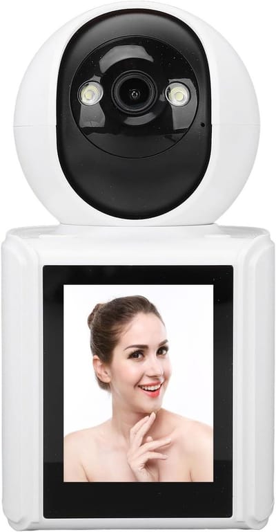 Draadloze Beveiligingscamera - Binnencamera Kinderbewaking - Huisbewaking Communicatie - 28 Inch IPS HD-scherm - 20 x 10 x 10 cm