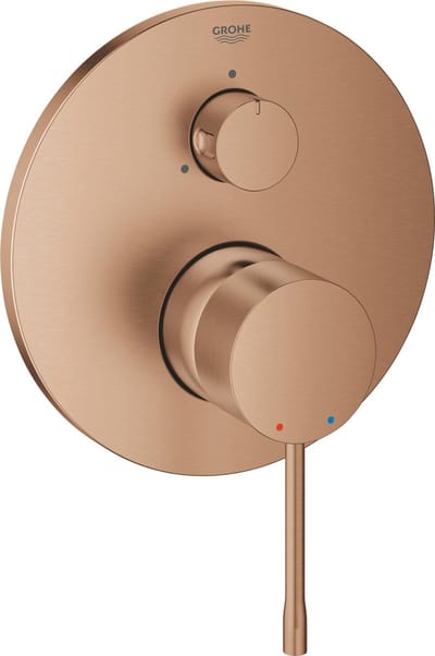 GROHE Essence inbouw douchekraan - Opbouwdeel - 3 uitgangen - Geborsteld warm sunset (mat brons)