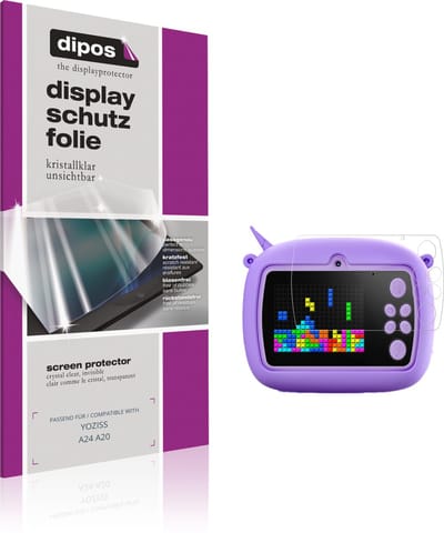 dipos – 4x Beschermfolie geschikt voor YOZISS A24 A20 | Krasbestendige & heldere Screenprotector Ultra-Thin