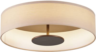 QAZQA bredow - Moderne LED Plafondlamp - 1 lichts - Ø 40 cm - Wit - Woonkamer | Slaapkamer | Keuken
