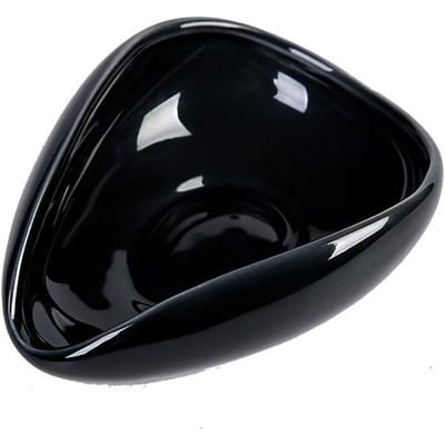 Tasse à mesurer les grains de café Plateau de pesée en céramique Plateau de dosage de poudre de café Convient pour le café à domicile Accessoires de plateau à café simples black