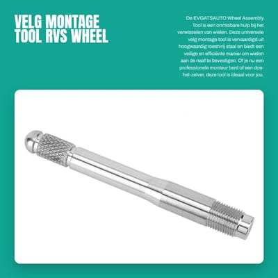 Dailygoods- Wielmontage Tool Roestvrij Staal - Universele Wielvervang Tool - M14-1.25/M14-1.5 - Hoogwaardige Beugel - Eenvoudig in Gebruik - Duurzaam Materiaal - Wielmontagehulp