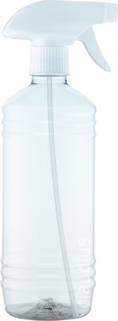 Lege Plastic Fles 500 ml PET transparant - met witte spraykop - set van 10 stuks - leeg - navulbaar