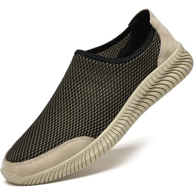 Herenschoenen zonder veters Zomer Ademend Dunne Luie Instapper Mesh Casual Schoenen Heren Nieuwe Instapper Mesh Schoenen 43