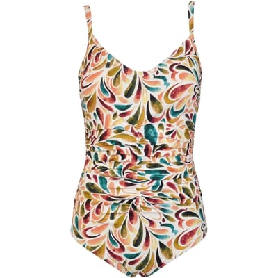 Zwemladiesbadpak met Decolleté Red Point Hania