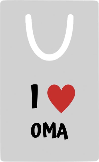 Hacebo® - I love oma metalen boekenlegger - Oma - de liefste oma - verjaardag - cadeautje voor oma - oma artikelen - kado - geschenk Bladwijzer boekenleggers - 7.6 cm x 5cm