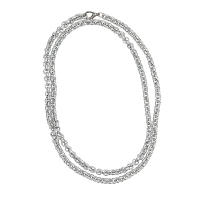 Behave - Zilverkleur ketting met ronde schakels - Tijdloze look