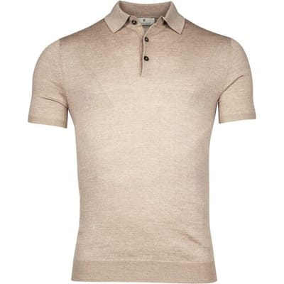 Thomas Maine Polo Uni Color Fine Merino Single Knit Kitt / male