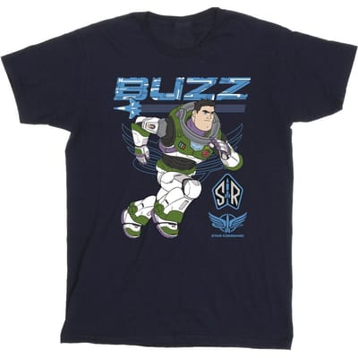 Disney Jongens Lightyear Buzz Run To Action T-Shirt (Marineblauw)