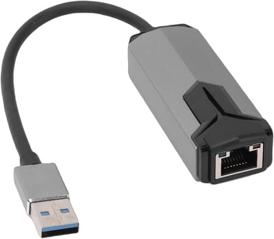 Netwerk Adapter - Ethernet Converter - Sneller Internet - 2.5Gbps Snelheid - Compact Formaat - Zilver