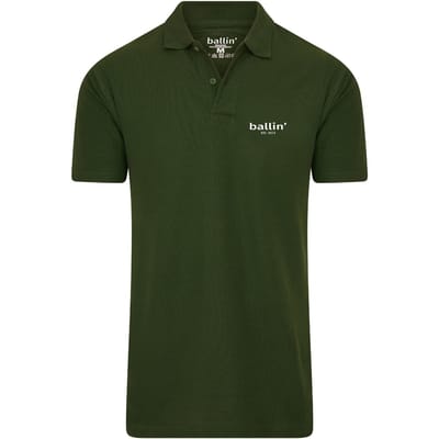 Ballin Est. 2013 - Heren Polo SS Basic Polo - Groen - Maat S