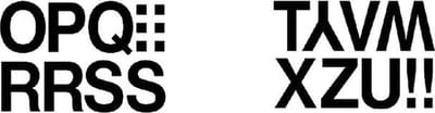 Etiket herma 4188 33mm letters o-z zwart 16st | 10 stuks