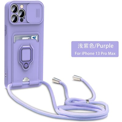 Cordon Lanière Cordon Étui pour Oppo A16 A54 A74 4G A55 Reno6 5g A15 Realme C20 C11 C21 C55 C67 C53 Housse Coulissante Souple pour Appareil Photo For Realme C11 2021&Case & Strap