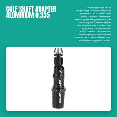 Dailygoods - Golf Shaft Adapter - Aluminium 0.335 - Geschikt voor verschillende golfclubs - Verstelbare schacht - Golfaccessoires - Verbeterde prestat...
