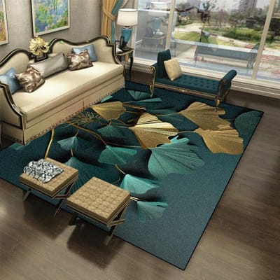 Licht Luxe Groen Tapijt voor Woonkamer Decoratie Scandinavische Tapijten Sofa Zone Decoratie Lounge Vloermat Grote Oppervlakte Kleden Slaapkamer 100*200cm