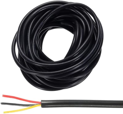 Elektrisch Snoer 3-aderig Zwart 4.5m voor LED Verlichting en Laagspanning Toepassingen