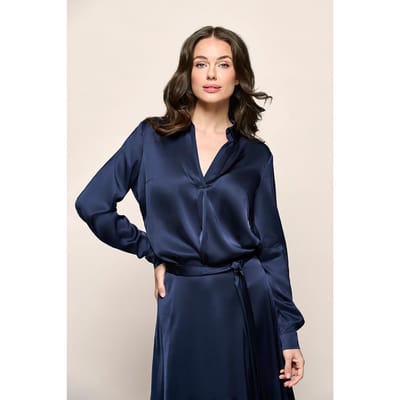 Ezra Blouse Navy