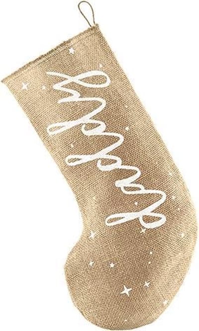 Rustic Christmas – Jute sok met opdruk Daddy