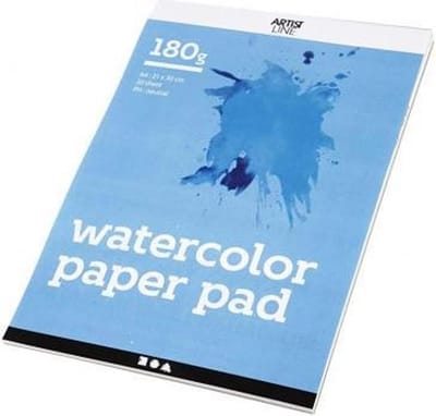 Creativ Company Watercolor Block Wit A4 180gr 20 Sheets