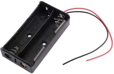 Allecto - 3.7V Battery Holder - Oplaadbare Batterij Houder - Compact en Duurzaam - 18650 Formaat - Ideaal voor Projecten - Inclusief Draadverbindingen