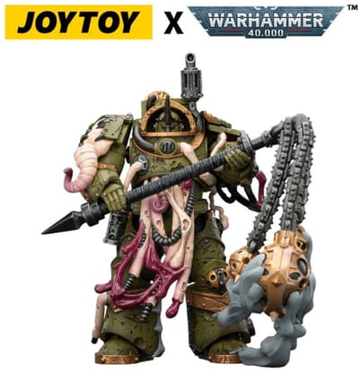 Joy Toy (CN) Warhammer 40,000 Action Figure Death Guard Blightlord Terminator 2 met Flail of Corruption 14 cm Action Figuur