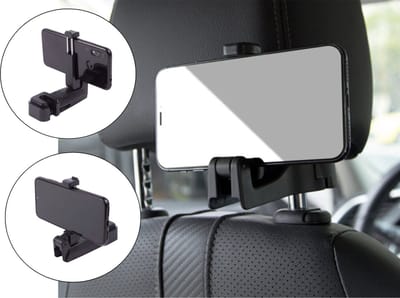 PD® Universele Telefoonhouder Auto Hoofdsteun - Tot 3.7 Inch/9,5cm - Achterbank Bevestiging