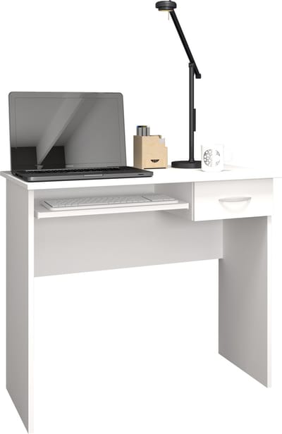 Houten bureau computerbureau toetsenbordlade bureau Arusa