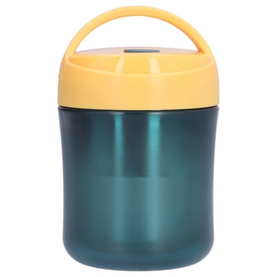 Geïsoleerde Voedselbeker 500ml 304 Roestvrij Staal Siliconen Waterdicht Warm Houden Lunchbox voor SoepRood geel