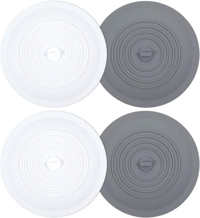 4x Universele Siliconen Afvoerplug (15 cm) - Bad, Douche & Gootsteen Stop - Voorkomt Verstoppingen