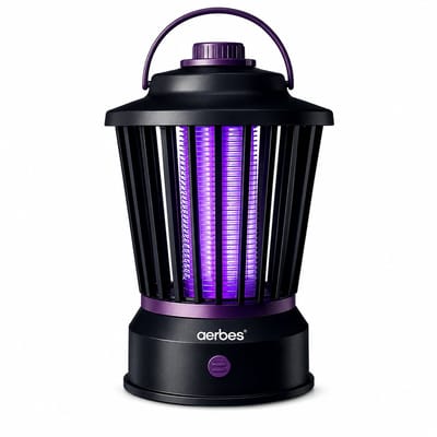 AERBES -Elektrische Muggenlamp USB – Muggenvanger met UV-Licht – Nachtlamp – Camping- Tuin - Balkon - Slaapkamer