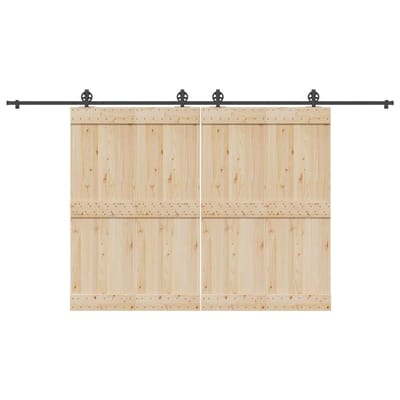 vidaXL - Doos - met - onderdelen - voor - schuifdeur - 400 - cm - staal - zwart