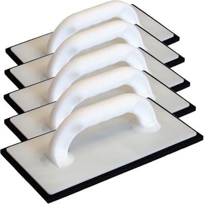 Voegplank Set - Tegelgereedschap - Voegen aanbrengen - Celrubber coating - 5 stuks - Zwart