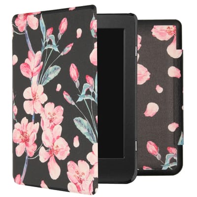 imoshion Design Slim Hard Case Bookcase voor de Kobo Nia - Blossom Watercolor Black