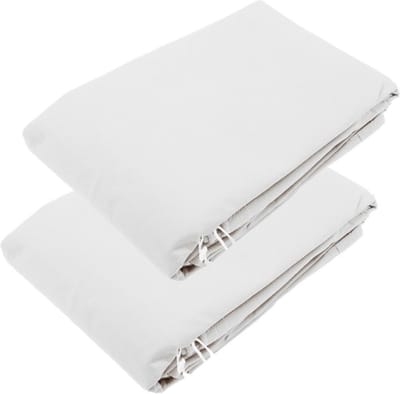 6x stuks Plantenhoes tegen/anti vorst met aantrekkoord wit H 1,5 meter x D 75 cm 50 g/m - beschermhoes