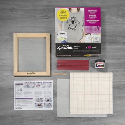 Speedball Kit beginner screen printing craft vinyl - zeefdruk